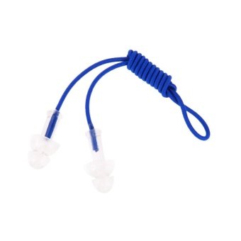 Gambar 1Pair Light Waterproof Silicone Earplug for Swimming Water Sports with Wire   intl