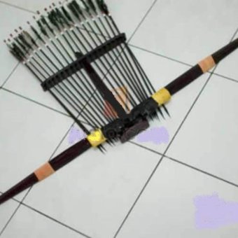 Gambar busur panah   panah bambu   arrow