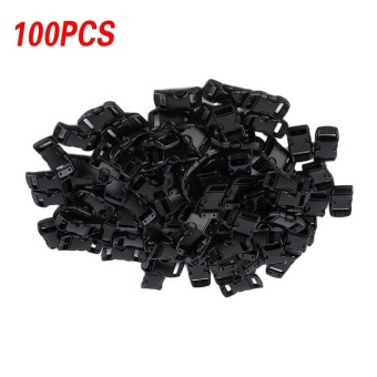 Gambar Contoured Side Release 100 Pcs Webbing Arched Buckles Plastic 3 8 Inches Buckle   intl