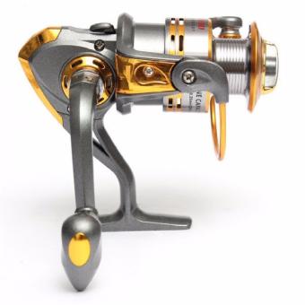 Debao Alat Gulungan Pancing DB6000A Metal Fishing Spinning Reel 10 Ball Bearing Reel Pancing Ikan Laut Sungai Fish Bahan Metal Aluminium Anti Karat Stainless Steel Gear Berkualitas for Rivers Tarikan Kuat - Gold