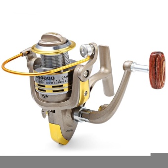 GS - 4000 Metal Spool Spinning Fishing Reel Folding Arm 12-Ball Bearing 5.2 : 1(4000) - intl