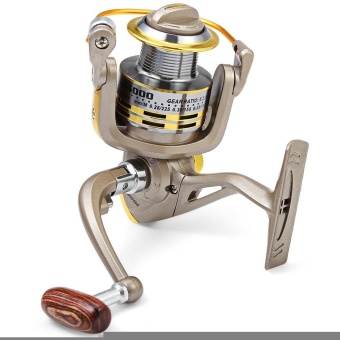 GS - 4000 Metal Spool Spinning Fishing Reel Folding Arm 12-Ball Bearing 5.2 : 1(4000) - intl