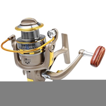 Gambar GS   5000 Metal Spool Spinning Fishing Reel Folding Arm 12 Ball Bearing 5.2  1(5000)   intl