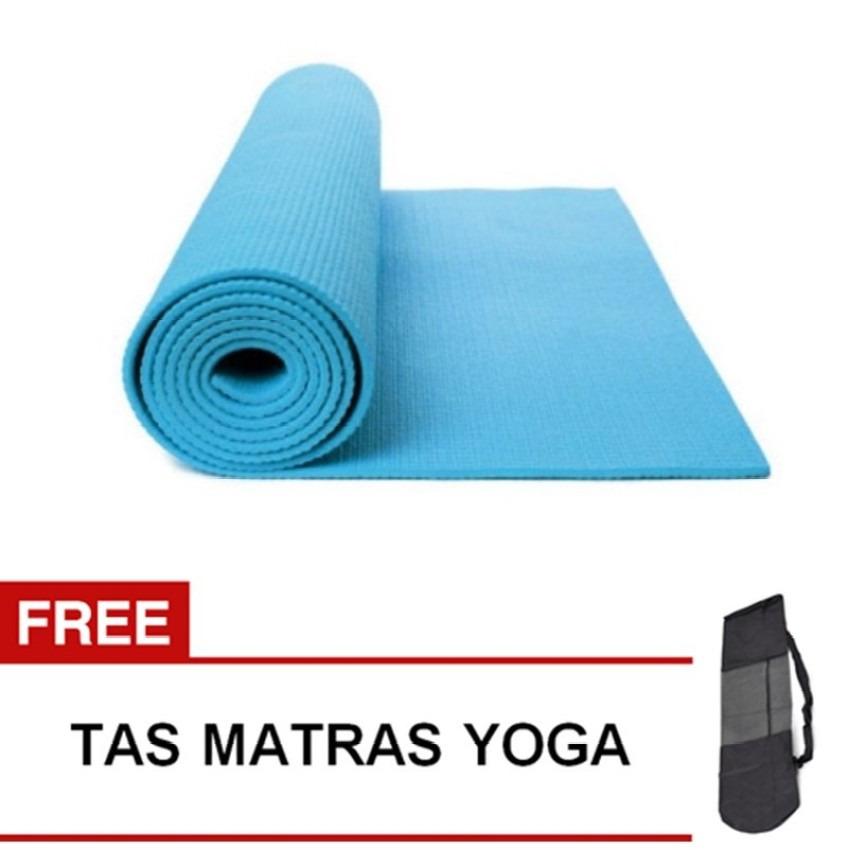 HomeDepot Matras Yoga Mat 6MM A383 Biru (FREE TAS)