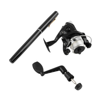 Ice Fishing Telescopic Rod Portable Pen Rods Pocket Aluminum Alloy Fishing Spinning Rod Pole With Fish
