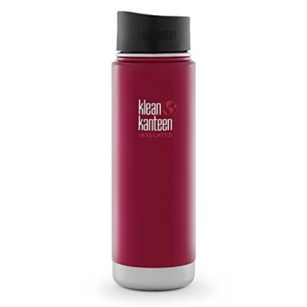 Gambar Klean Kanteen Wide Insulated Stainless Steel Water Bottle with CafeCap 2.0 (20 Ounce, Roasted Pepper)   intl