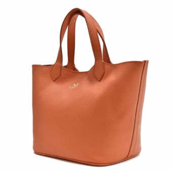 Gambar [LAMBDA] Lambda Golf Leather Women s Pouch Bag   Orange   intl