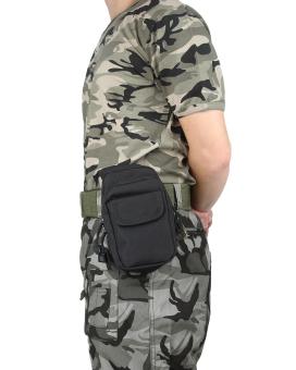Gambar leegoal Outdoor Multifunction Tactical Molle Pouch EDC Utility Gadget Belt Waist Bag   Black