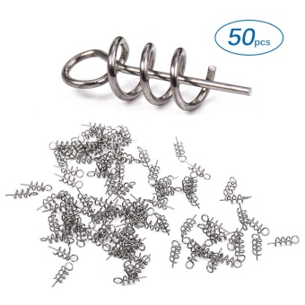 Gambar Lixada 50PCS Fishing Hook Centering Pins Fixed Latch Needle SpringTwist Lock for Soft Lure Bait Worm   intl