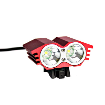 Gambar LoveSport Cree XM L 5000 lumen 2 x U2 LED 3 mode lampu sepeda(Merah)