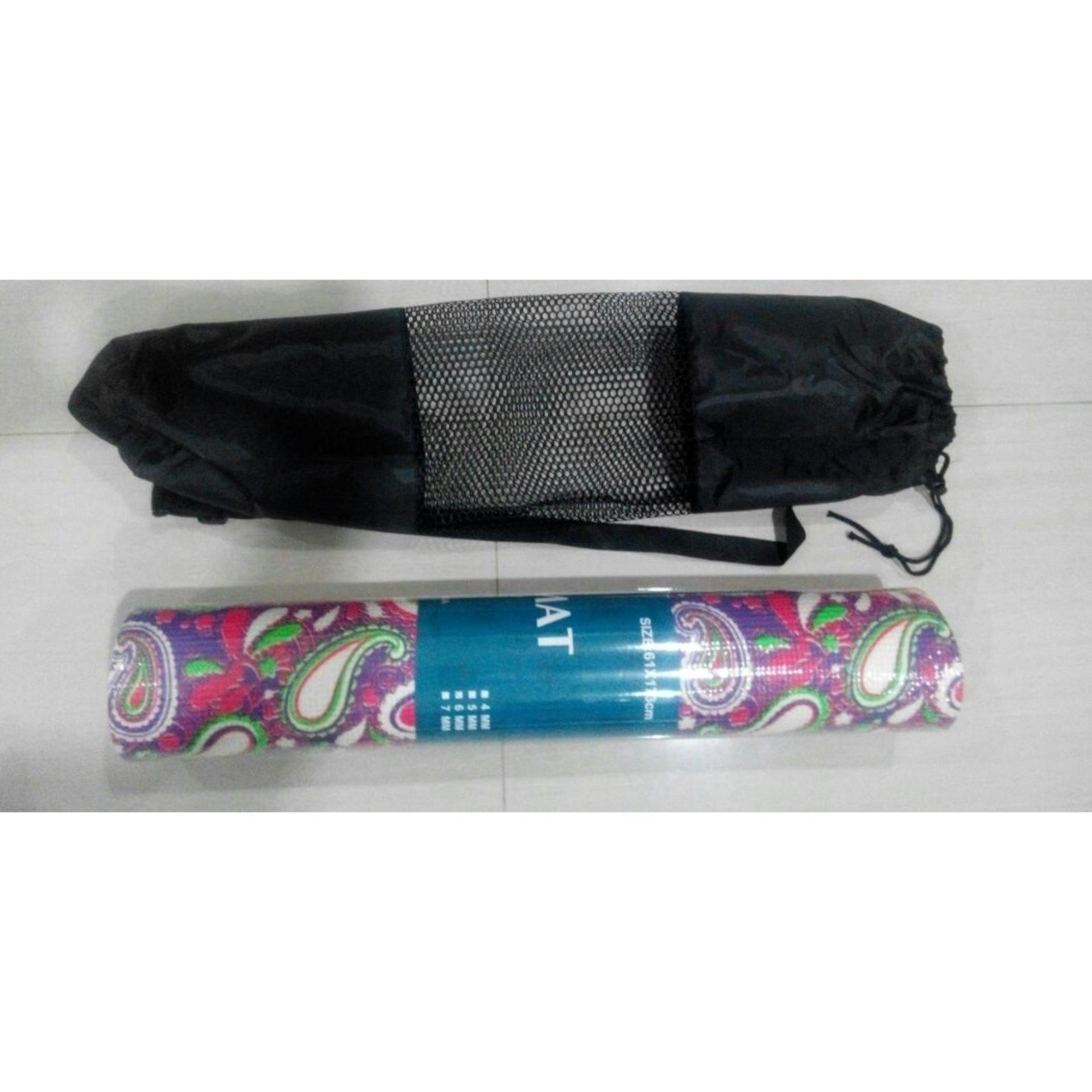 Matras Yoga Mat Import 6 mm Motif + Tas 173cmx61cmx66mm