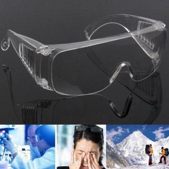 Gambar Moonar Safety Cycling Driving Dustproof Anti Reflective Windproof Protective Eye Goggles Transparent   intl