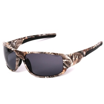 Gambar Outdoor Sport Sunglasses with Camouflage Frame Polaroid Glasses forMen s Fishing Hunting Boating Lenses ColorPolarized GrayStylecamouflage   intl