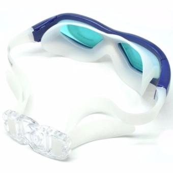 Ruihe Kacamata Renang Big Frame Anti Fog UV Protection RH9110 -Biru