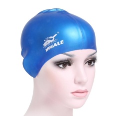 Silicone Solid Men and Women Swimming caps - intl