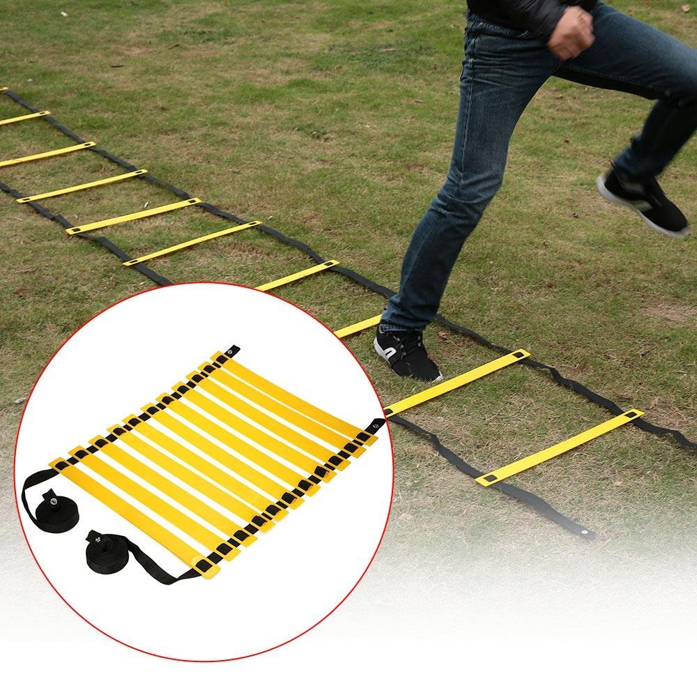 TOMSHOO 11 Rung Flat Adjustable Speed Agility Ladder Sports Speed Latihan Latihan Tangga With Tas Carry Gratis