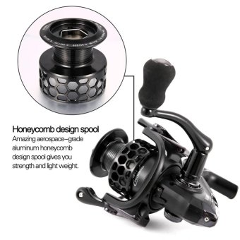 Ultra Smooth 12+1BB Bearing Fishing Reel Honeycomb Design CNCMachined Aluminum Spool 3000 - intl