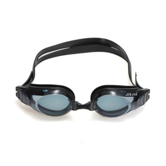 Gambar Unisex Waterproof Antifog Ultraviolet proof HD Myopia SwimmingGoggles Black ColorBlack   intl