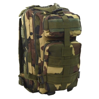 Gambar voovrof Multifunctional Outdoor Military Tactical Backpack Rucksacks Sport Camping Hiking 25L 3P Trekking Waterproof Bag (Jungle Camouflage)   intl