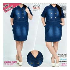 ... Overall Biru Source · 168 Collection Mini Dress Jumbo Lola Jeans Biru Tua