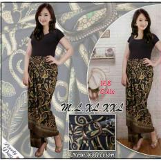 168 Collection Rok Maxi Lilit Adella Batik-Hitam