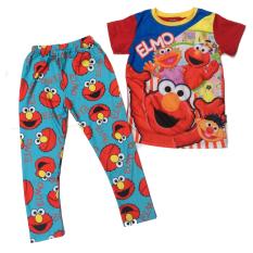 2in1 piyama pendek elmo