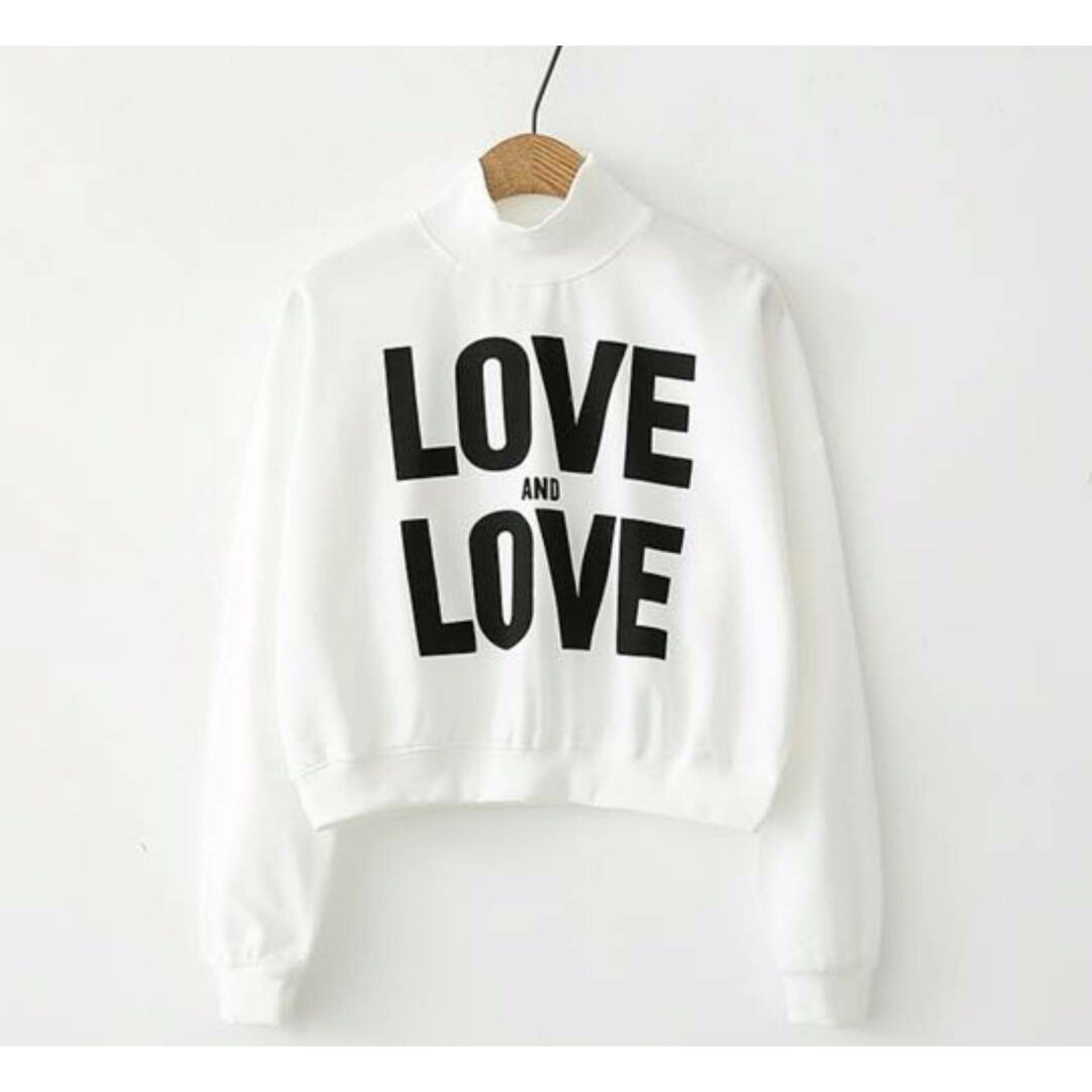 3K Love and Love Sweater - Baby Terry Tebal - Putih
