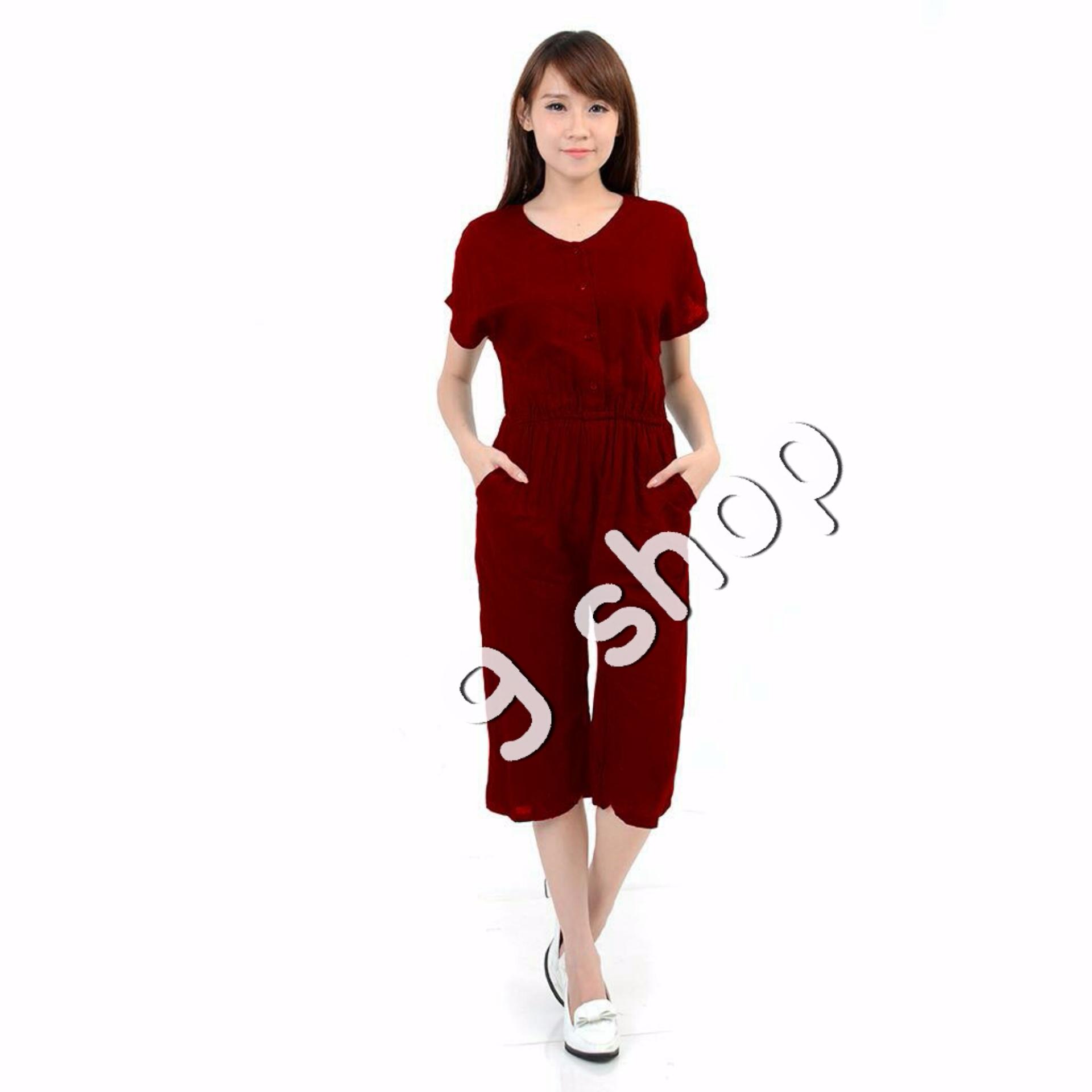9 Shop Jumpsuit Wanita Estee - NAVI / Jumpsuit Korea/ Baju Terusan