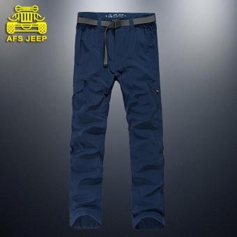 Gambar AFS JEEP Men Outdoor Sports Traveling Hiking Pants Quick dryingPants Punch Pants ( ColorDark Blue )   intl