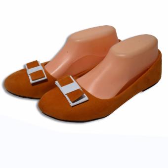 Gambar Aintan Flat Shoes Develop 55   Sepatu Balet   Tan