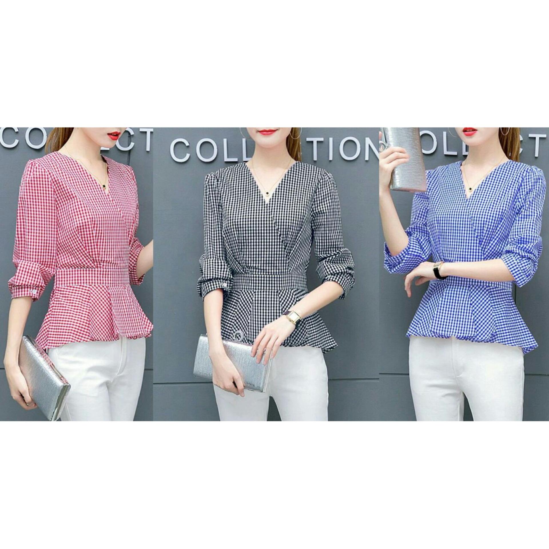 Alasxyashop Baju Atasan Wanita Kimono Yuka / Baju Wanita / Blouse Korea / Baju Sabrina / Blouse Sabrina / Atasan Wanita / Kemeja Formal / Atasan Muslim / Kemeja Wanita / Baju Atasan Wanita
