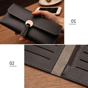 Amart Fashion Dompet Panjang Wanita Korea Tas Genggam Kulit Dompet Beritsleting Wadah Kartu Koin Untuk Hadiah Oktober 2019 - 4 Amart Fashion dompet panjang wanita Korea tas genggam kulit dompet beritsleting wadah kartu koin untuk hadiah - 4