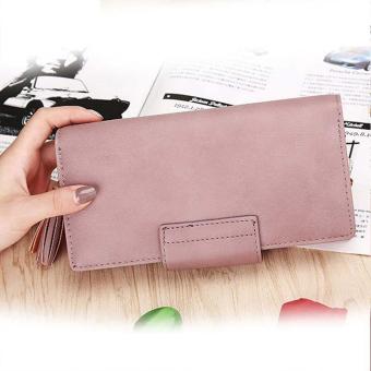 Amart Fashion Dompet Wanita Kulit PU Dompet Panjang Wadah Koin Kartu Kredit Dengan Rumbai Oktober 2019 - 4 Amart Fashion dompet wanita kulit PU dompet panjang wadah koin kartu kredit dengan rumbai - 4