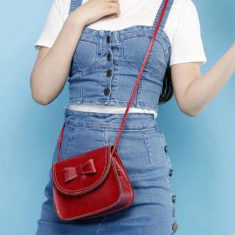 Amart Fashion Mini Bow Handbags Women Clutch Mobile Purse Shoulder Messenger Crossbody Bags (Wine Red) - Intl Pebruari 2019 - 2 Amart Fashion Mini Bow Handbags Women Clutch Mobile Purse Shoulder Messenger Crossbody Bags (Wine Red) - intl - 2