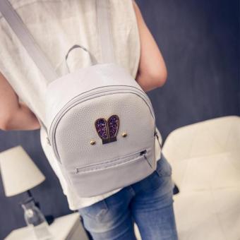 Amart Fashion Ransel Wanita Korea Kulit Kasual Berisleting Berlian Telinga Kelinci Juli 2019 - 5 Amart Fashion ransel wanita Korea kulit kasual berisleting berlian telinga kelinci - 5