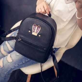 Amart Fashion Ransel Wanita Korea Kulit Kasual Berisleting Berlian Telinga Kelinci Juli 2019 - 2 Amart Fashion ransel wanita Korea kulit kasual berisleting berlian telinga kelinci - 2
