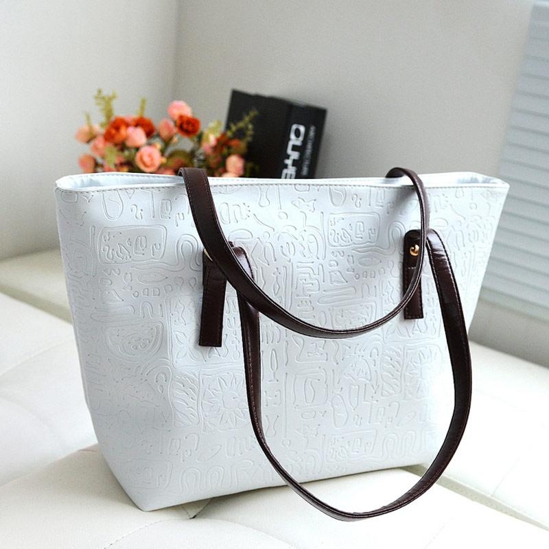 Amart Fashion Women Handbag PU Leather Single Shoulder Bag Large Capacity Tote Bags - intl