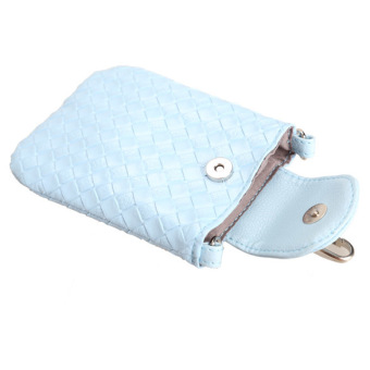 Amart Phone Shoulder Bags Clutch Bag Knitting Bag For Iphone 4s/5/5s/MP3/4( Blue) - Intl Pebruari 2019 - 4 Amart Phone Shoulder Bags Clutch Bag Knitting Bag for iphone 4s/5/5s/MP3/4( Blue) - Intl - 4