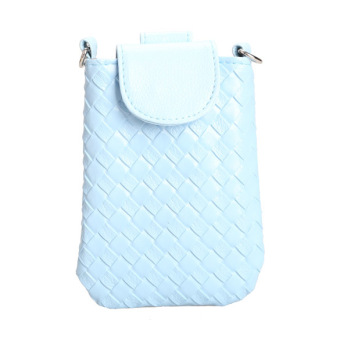 Amart Phone Shoulder Bags Clutch Bag Knitting Bag For Iphone 4s/5/5s/MP3/4( Blue) - Intl Pebruari 2019 - 2 Amart Phone Shoulder Bags Clutch Bag Knitting Bag for iphone 4s/5/5s/MP3/4( Blue) - Intl - 2