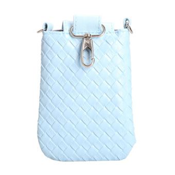 Amart Phone Shoulder Bags Clutch Bag Knitting Bag For Iphone 4s/5/5s/MP3/4( Blue) - Intl Pebruari 2019 - 3 Amart Phone Shoulder Bags Clutch Bag Knitting Bag for iphone 4s/5/5s/MP3/4( Blue) - Intl - 3