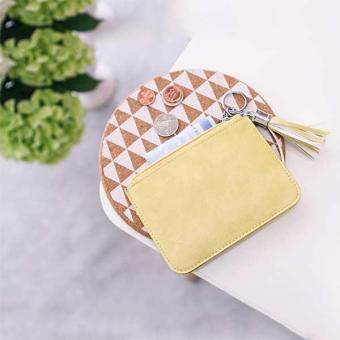 Amart Women Ultra-thin Fresh Coin Bags PU Leather Key Bag Ladies Small Wallet Zipper (Yellow) - Intl Pebruari 2019 - 2 Amart Women Ultra-thin Fresh Coin Bags PU Leather Key Bag Ladies Small Wallet Zipper (Yellow) - intl - 2