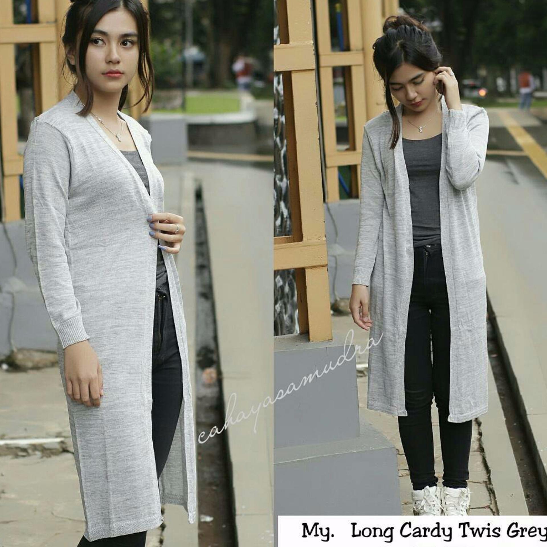 Azam Clobber Long Twist Cardy - Rajut Twist Halus