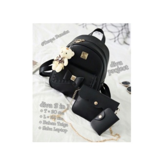 Backpack Pita 3in1 / Tas Ransel Wanita Murah / Tas Wanita Lucu Murah