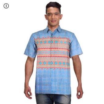 Gambar Baju Batik Pria Kemeja Batik Hem Batik Anjani Soft   Warna 1