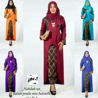 Gambar Baju Kebaya Batik Wanita Cotton   Balotely (Uk. M, L, XL )   ModeReal Photo