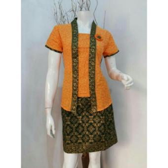 Gambar Baju Kebaya Batik Wanita Cotton   Balotely (Uk. M, L, XL )   ModeReal Photo