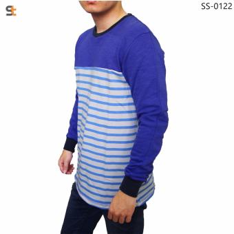 Gambar Baju Lengan Panjang Blue Top Sweater