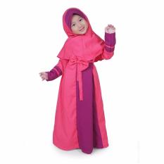 BAJUYULI Gamis Anak Perempuan Balotelli Pita Murah - Pink