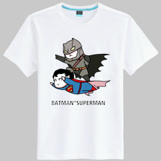 Batman kartun Film Zhou Bian lengan pendek t-shirt (Putih 24)