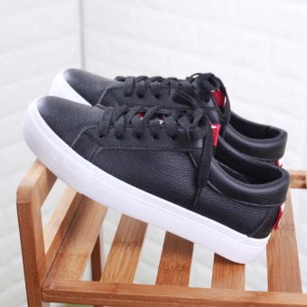 Harga Beier wild leather female soft bottom canvas shoes Shoes (Hitam)
Online Murah